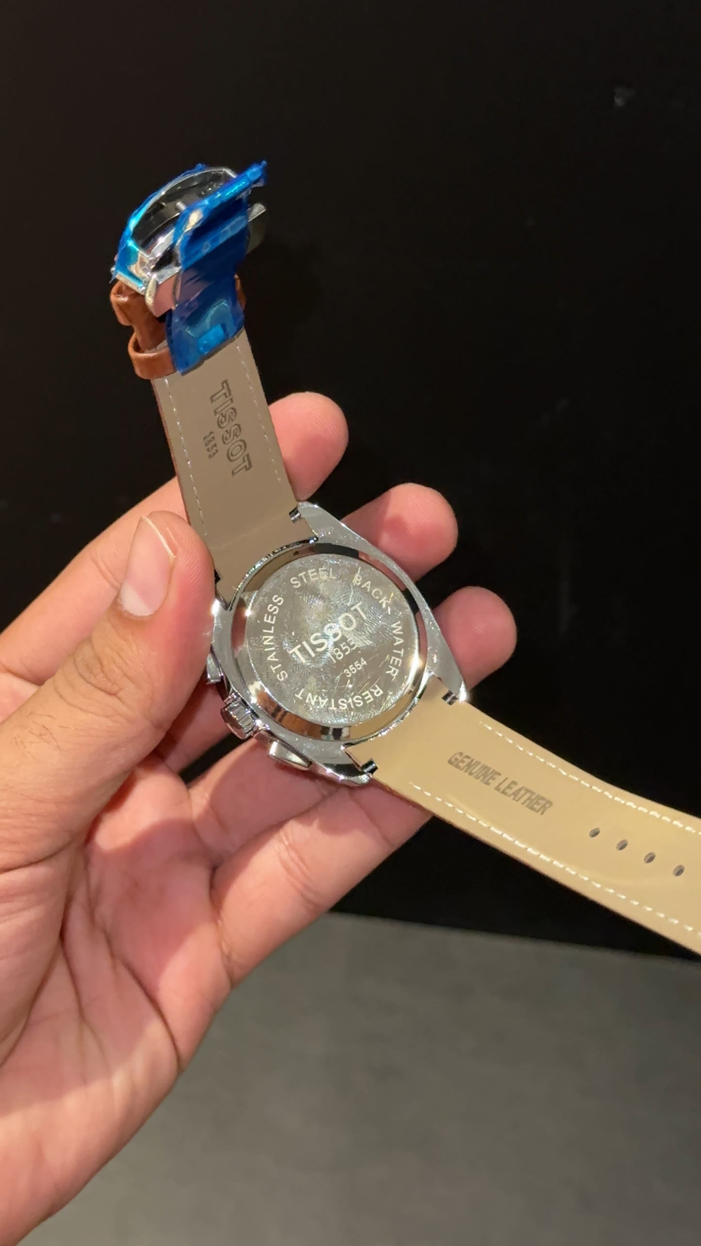 Tissot 1853 | Rose Bezel | Chrono | White Dial | Brown leather strap