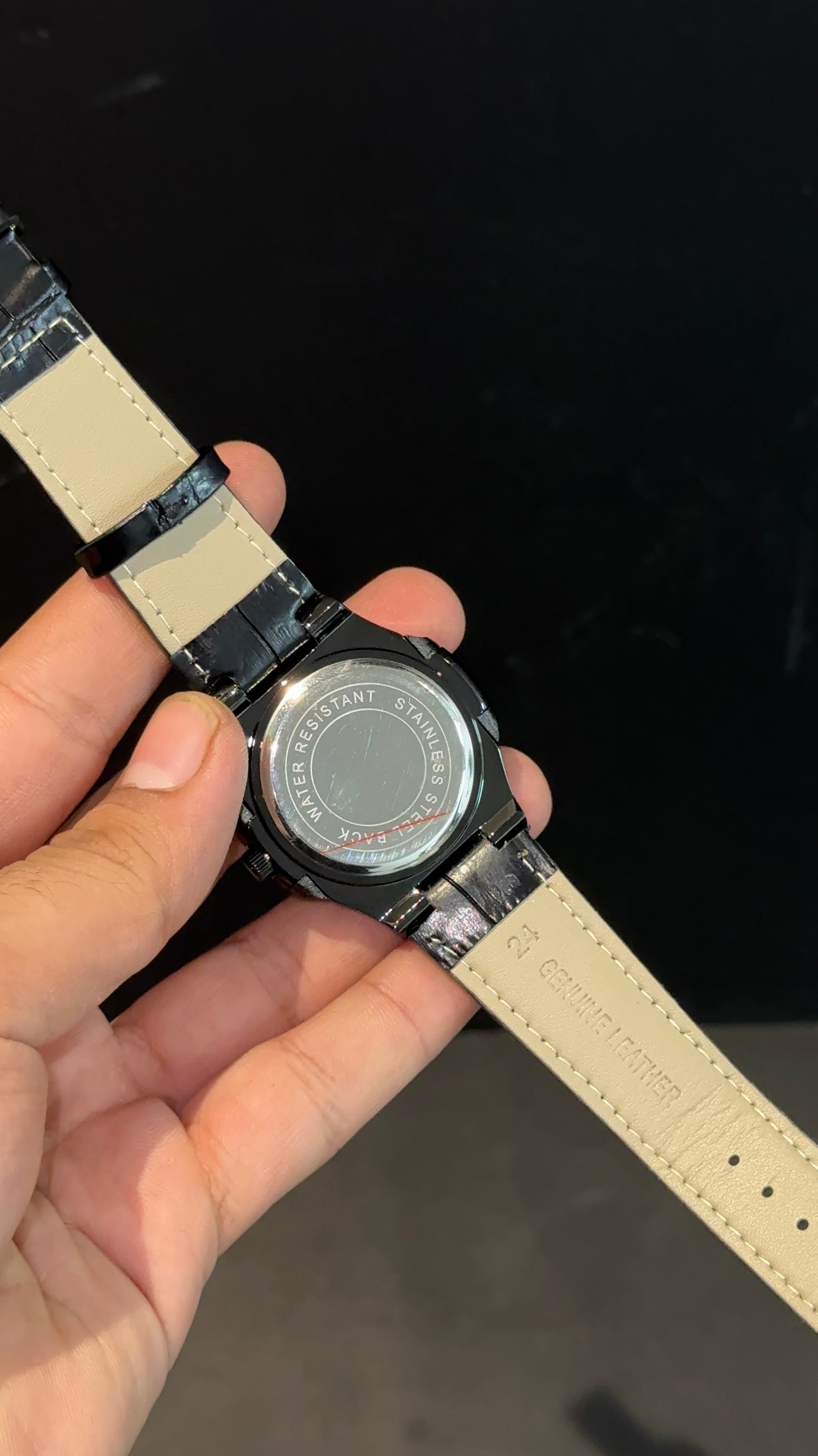 PP | All Black | Black Dial | Black Leather strap
