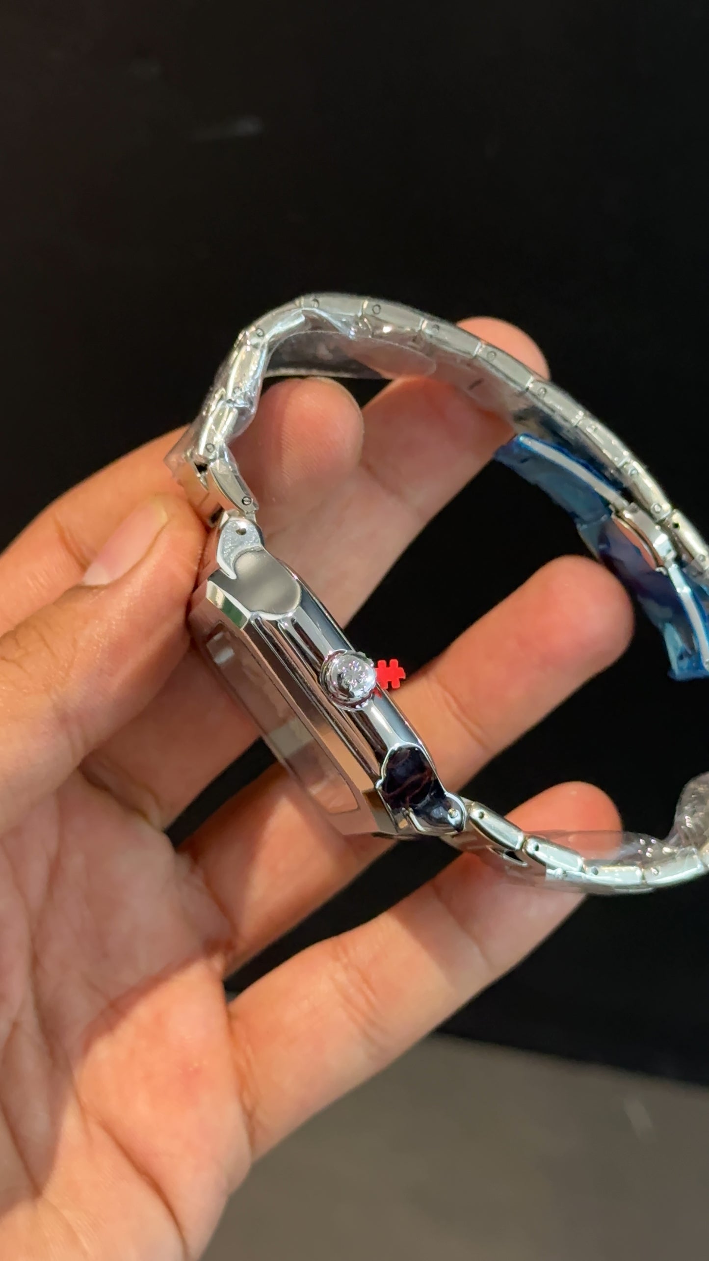 PP Cubi | silver chain | white dial