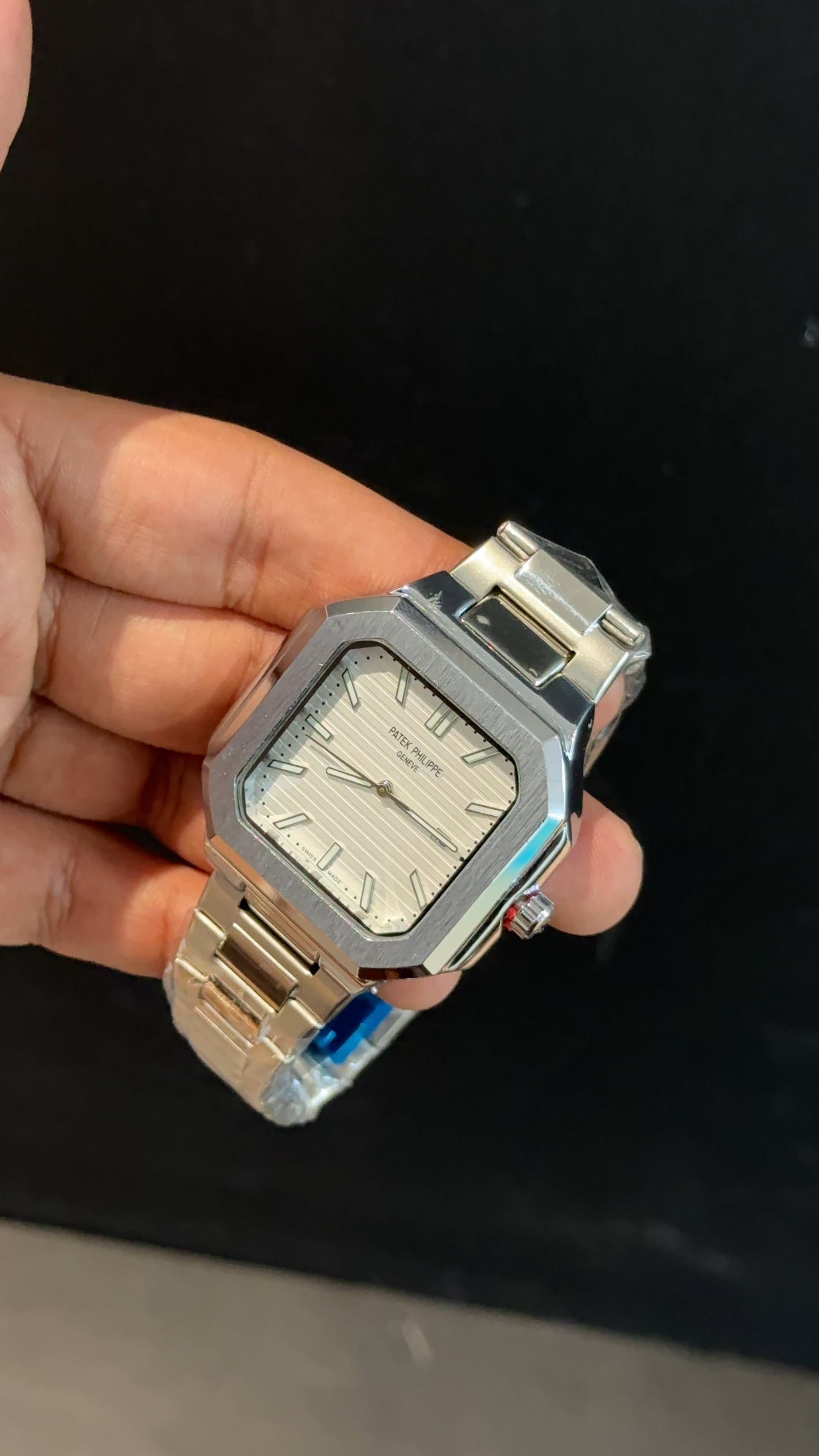 PP Cubi | silver chain | white dial