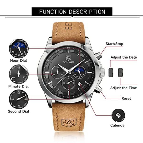 BENYAR | BY-5160L S-B | Chronograph Exclusive Watch