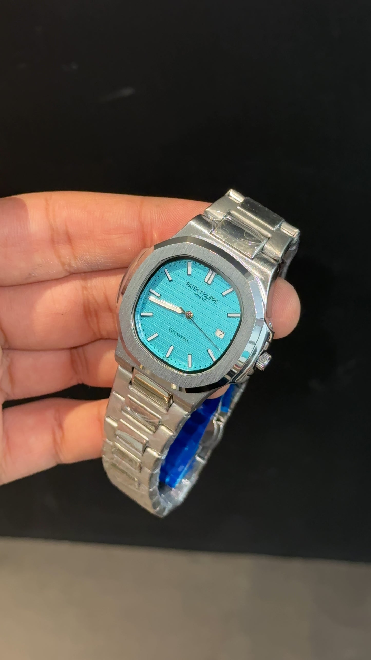 PP | Silver chain | Tiffany dial