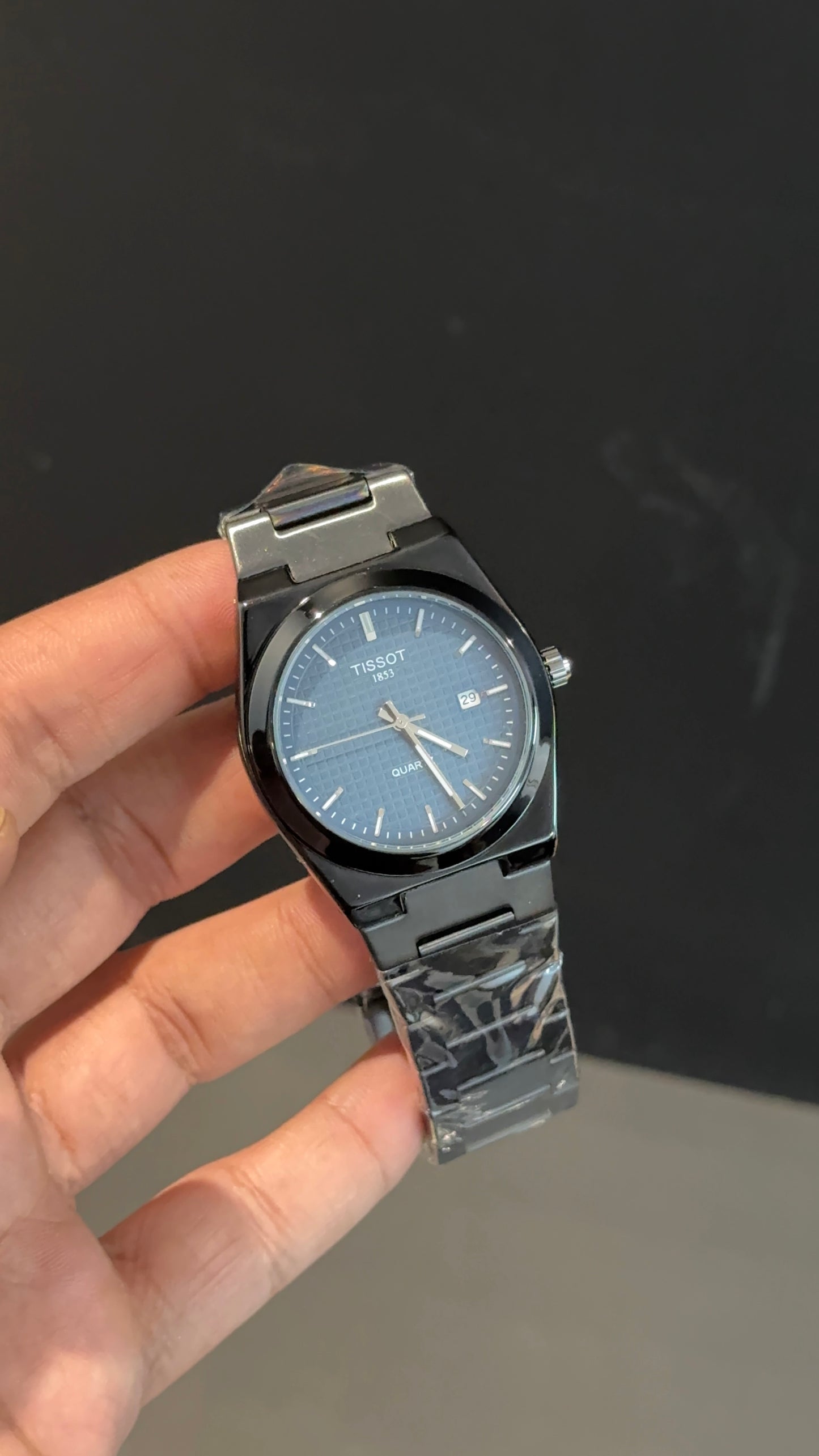 Tissot Prx | 36mm | Black Chain | Navy Blue Dial