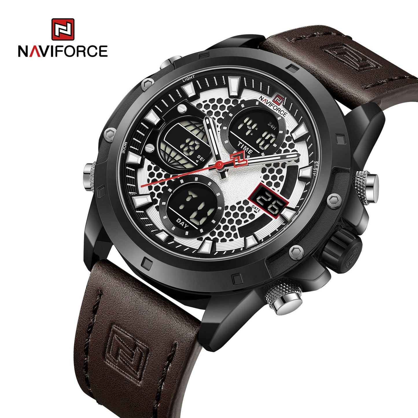 Naviforce NF 9225 Dual Time Editon B-W-DBN