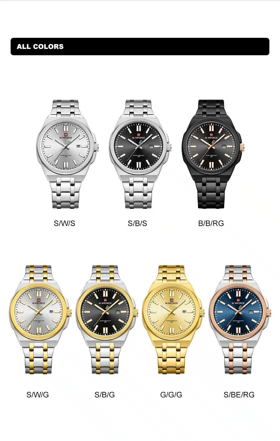 Naviforce NF9226 Exclusive Date Edition B-B-RG
