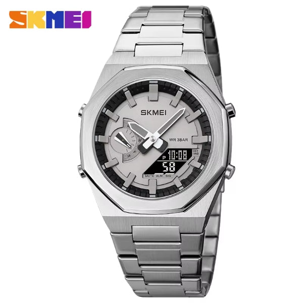 Skmei - 1816 | Silver | International time zones | Multifunctional Watch