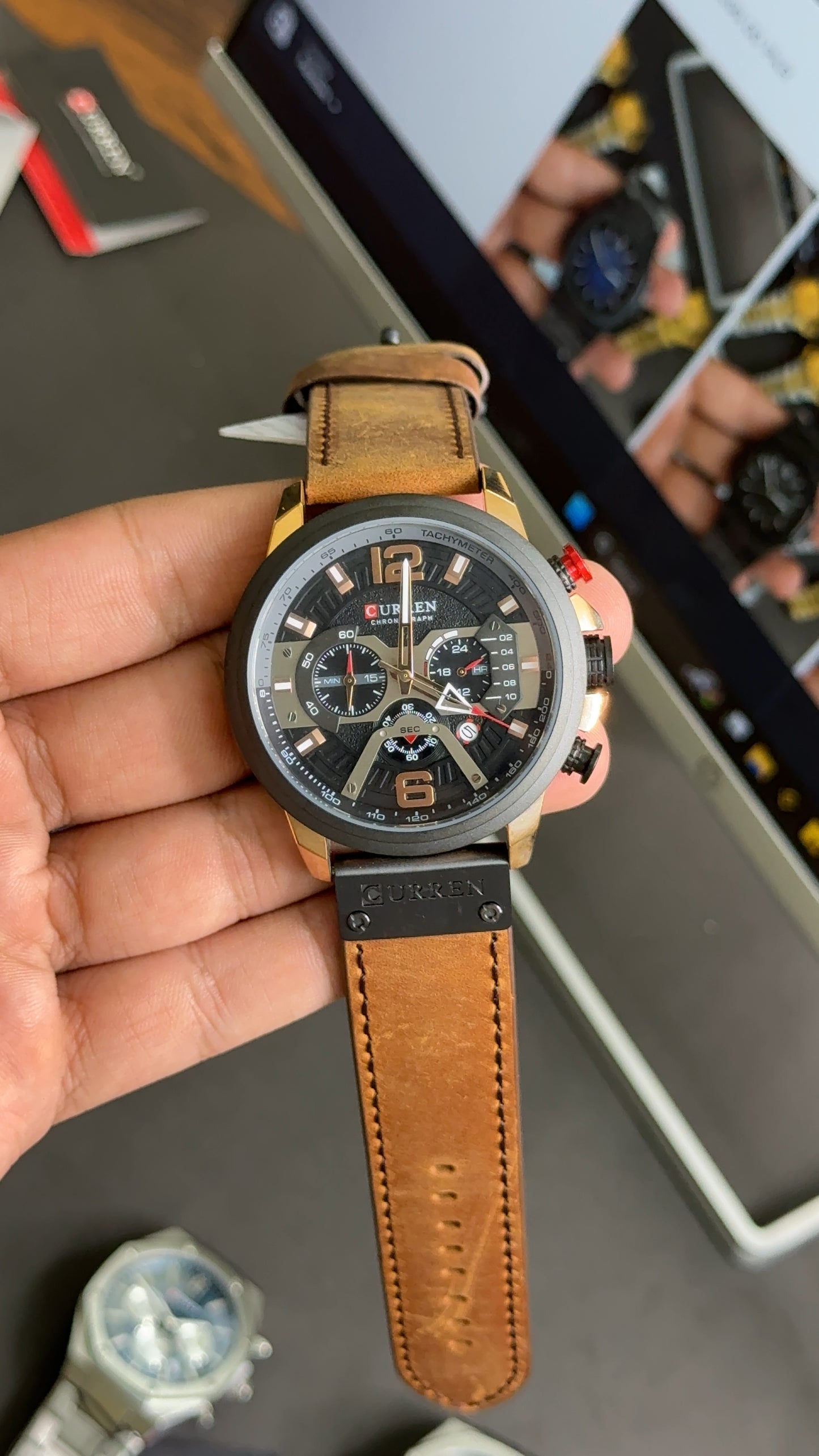 Curren 8329 leather strap