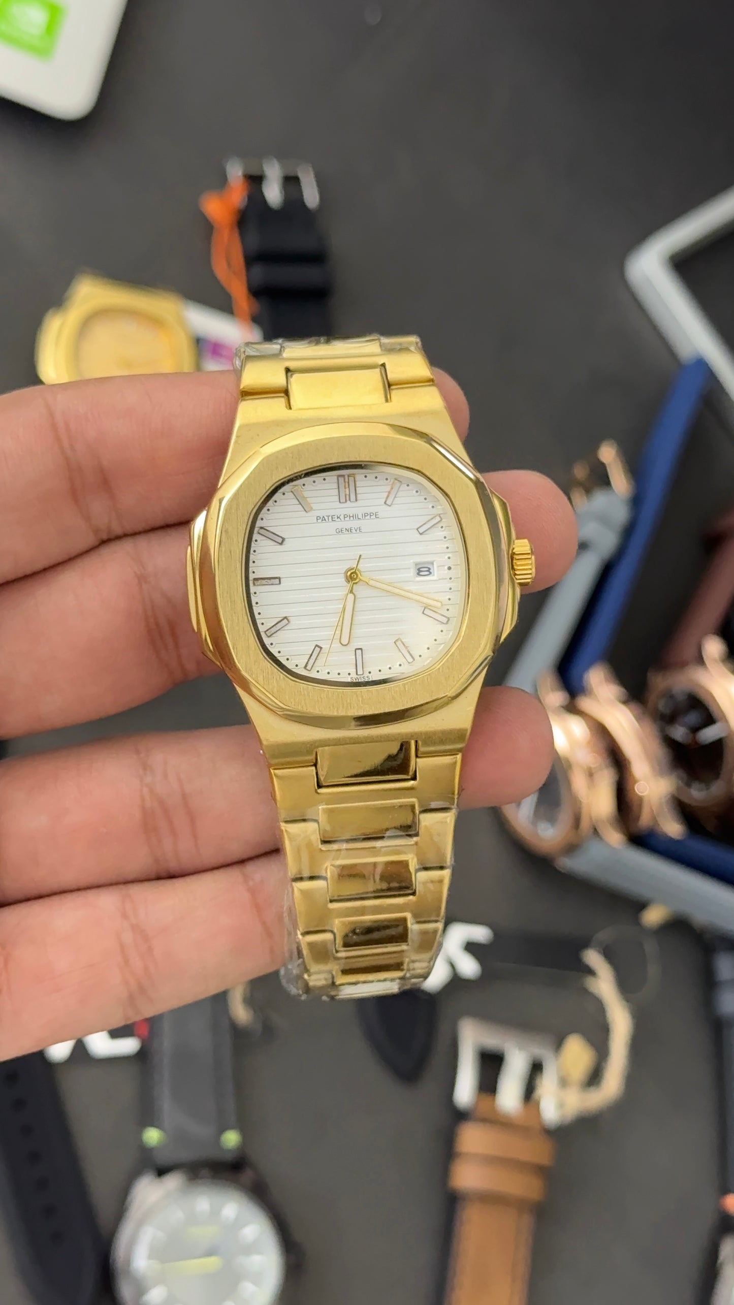 Pp | Gold Chain | White Dial