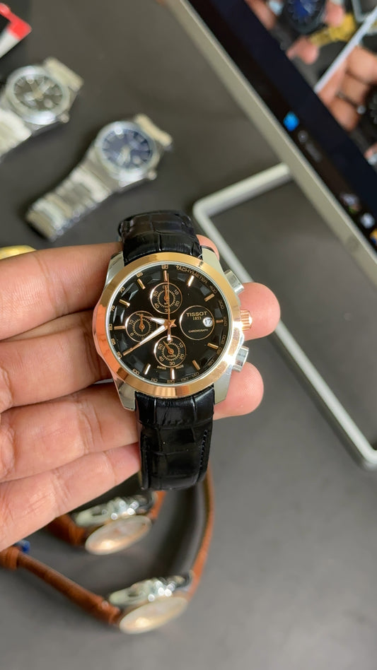 Tissot chrono leather strap