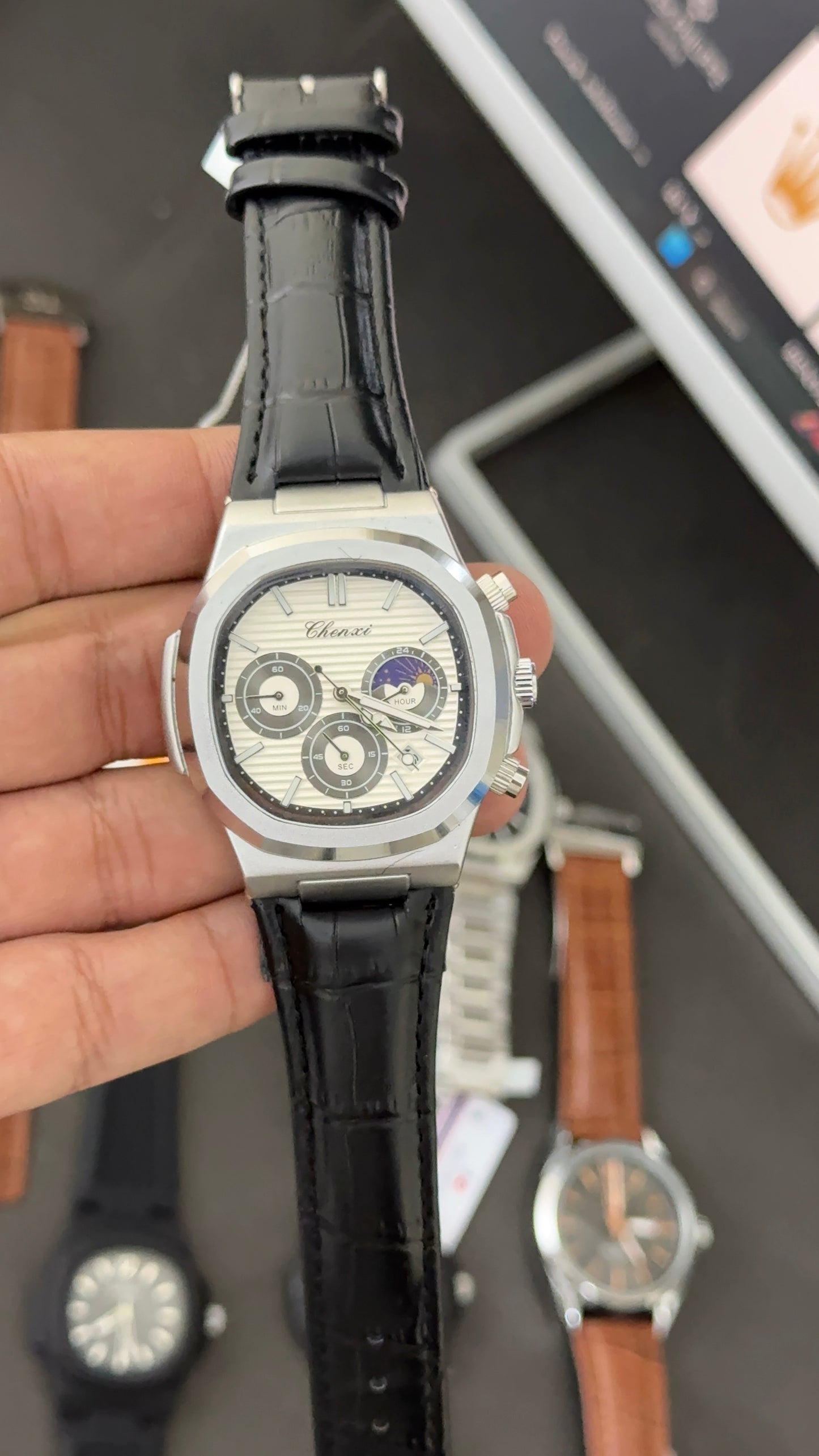 Chenxi | Chronograph | Automatic movement | leather strap