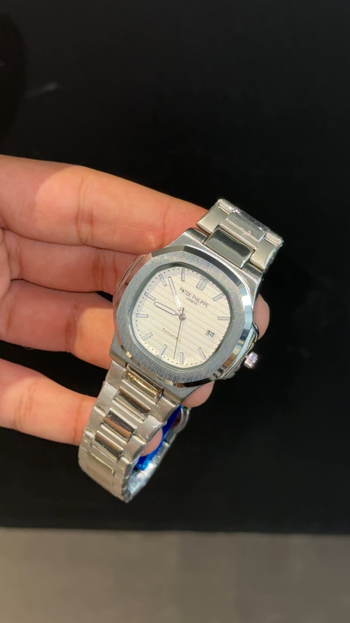 PP | Silver chain | White dial