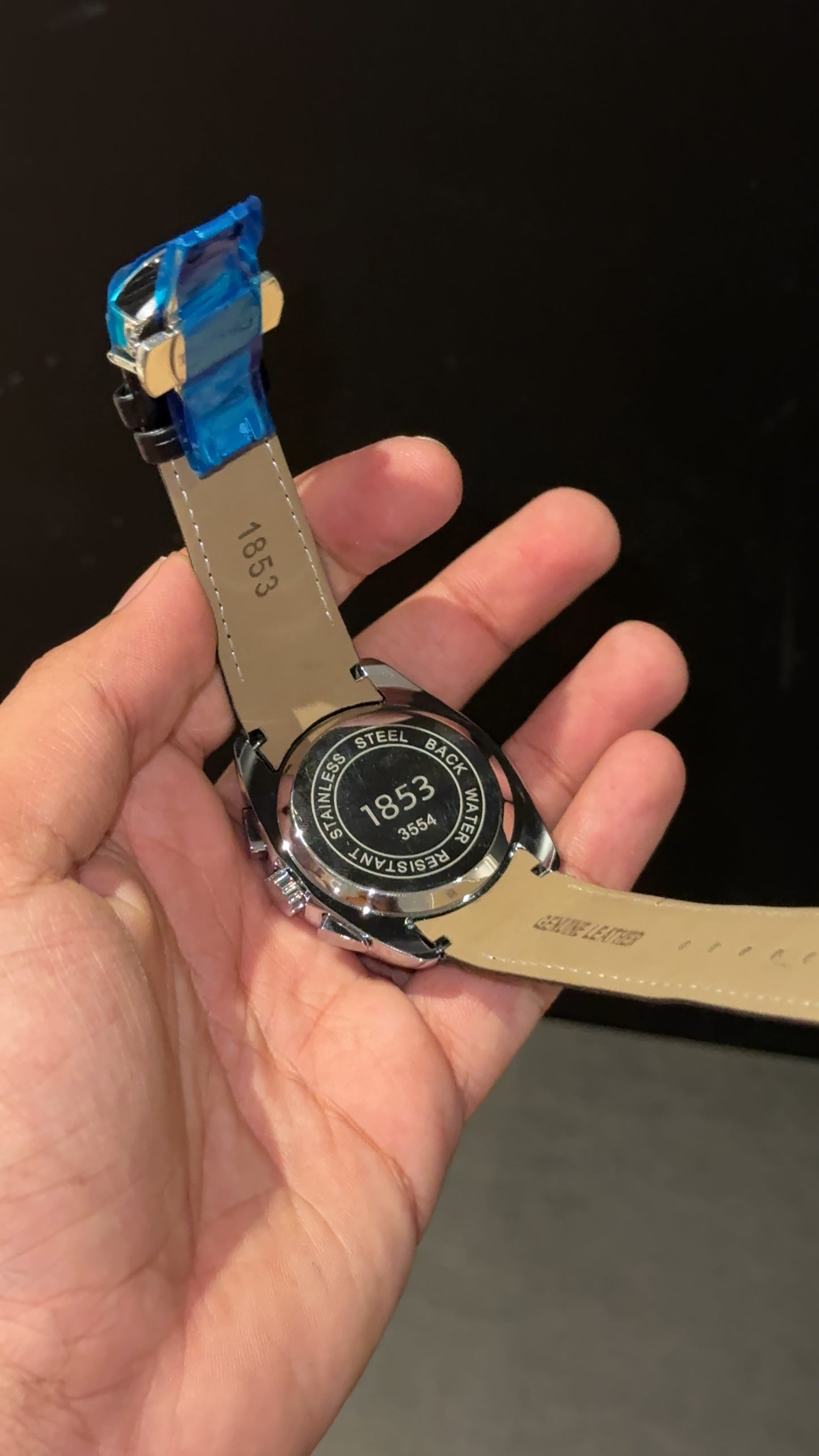 Tissot 1853 | Rose Bezel | Chrono | Black Dial | Black learher Strap