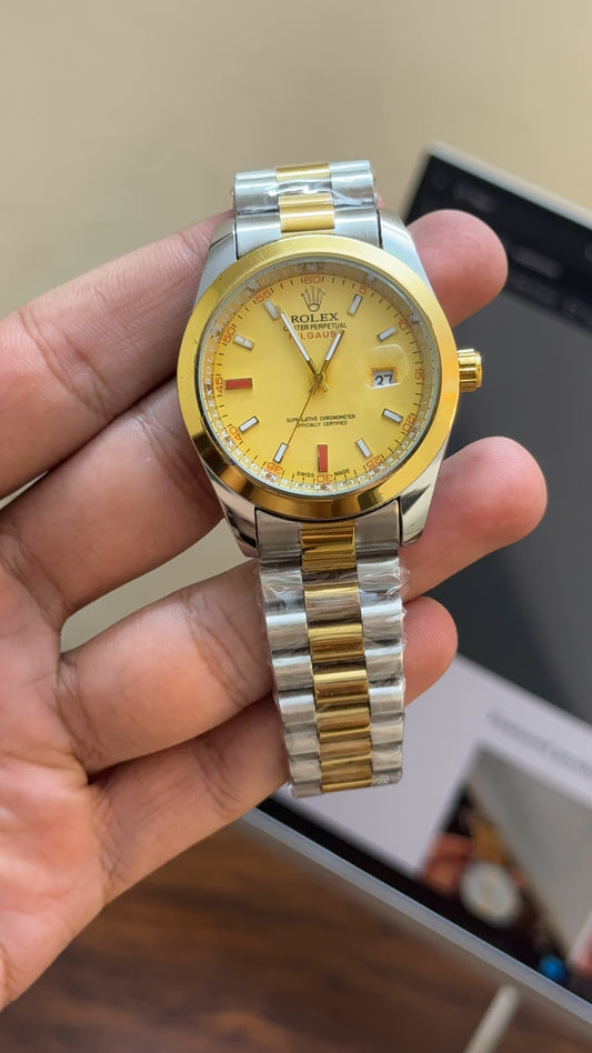 Date41 two tone gold