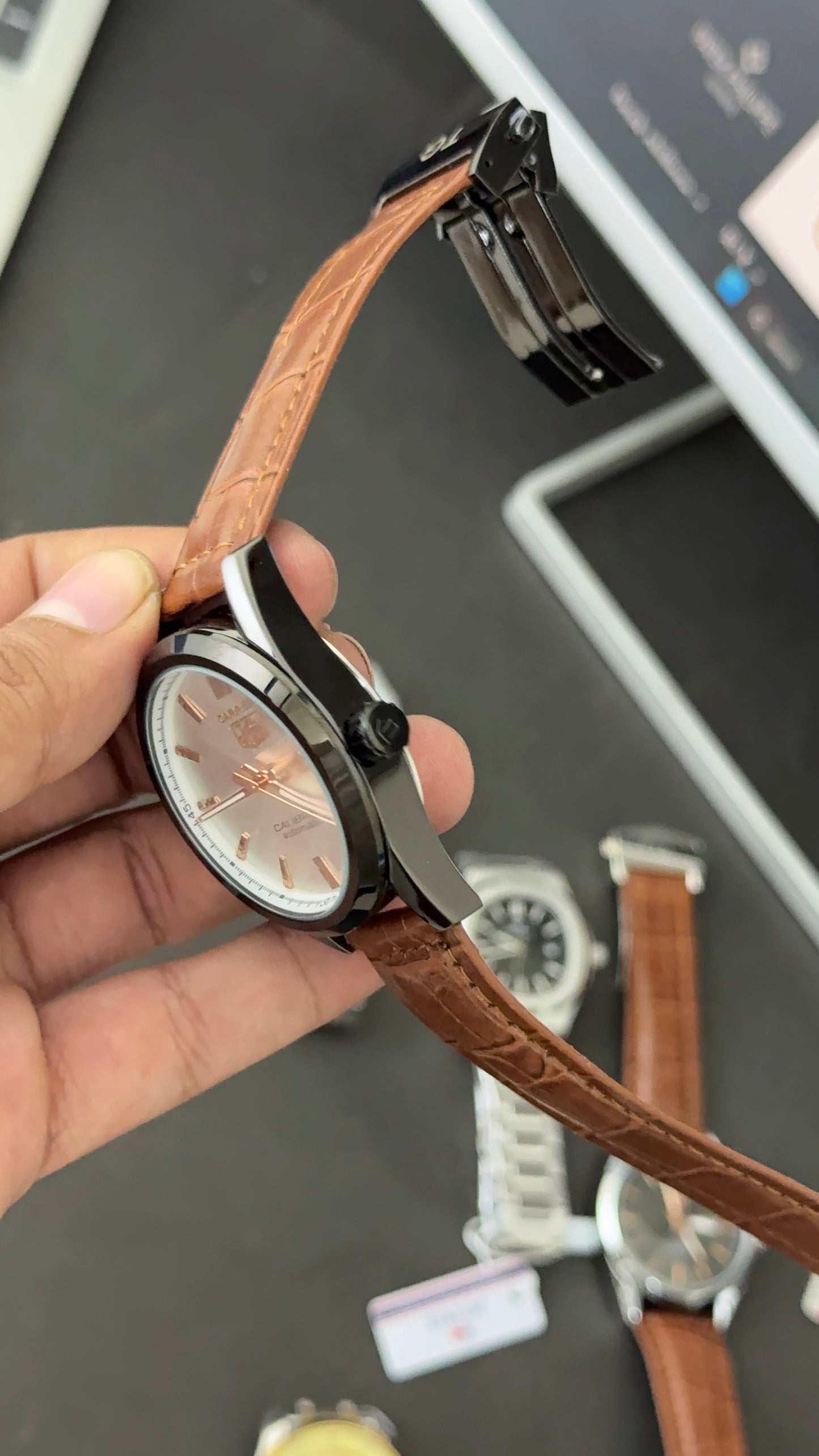 Tag | Carrera | Brown Leather Strap