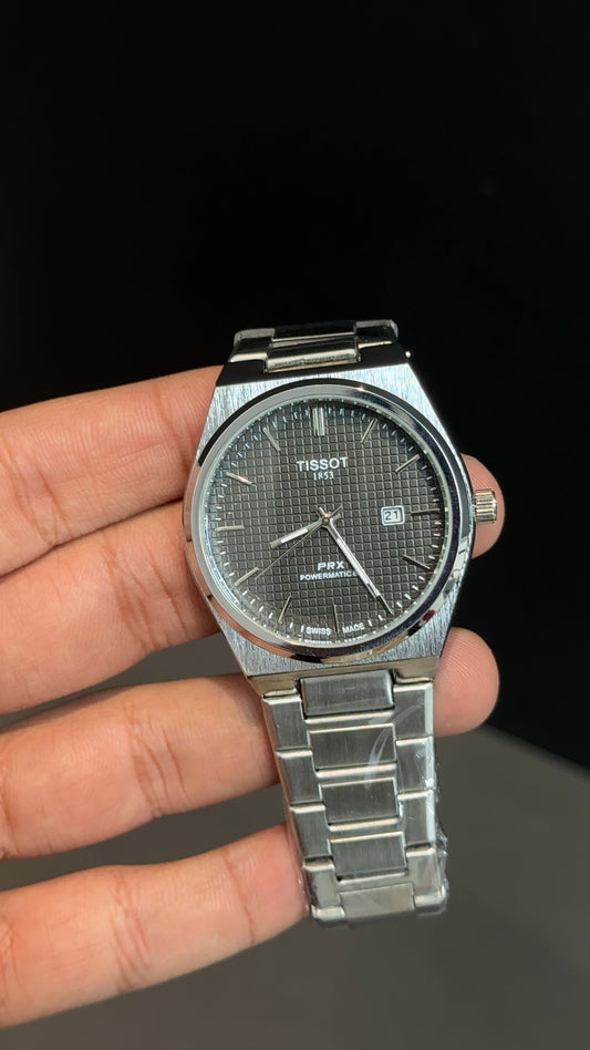 Tissot PRX 1853 | 40mm | Silver Chain | Smooth Movement | Grey Box Dial