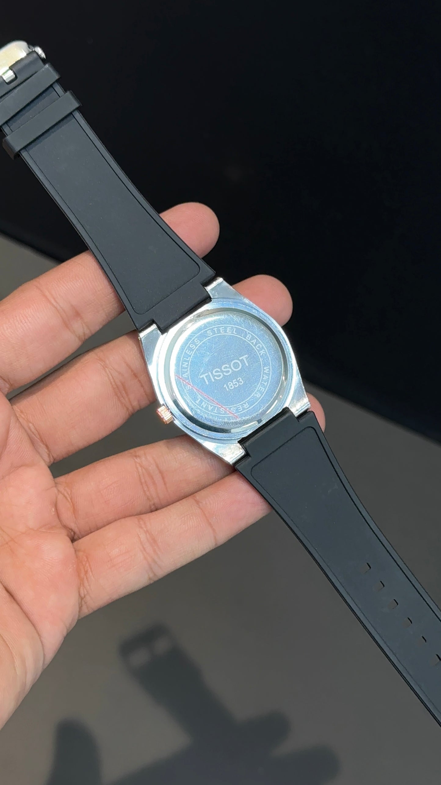 Tissot 1853 | 36mm | White Dial |Rose Case Digit | Silicon Strap