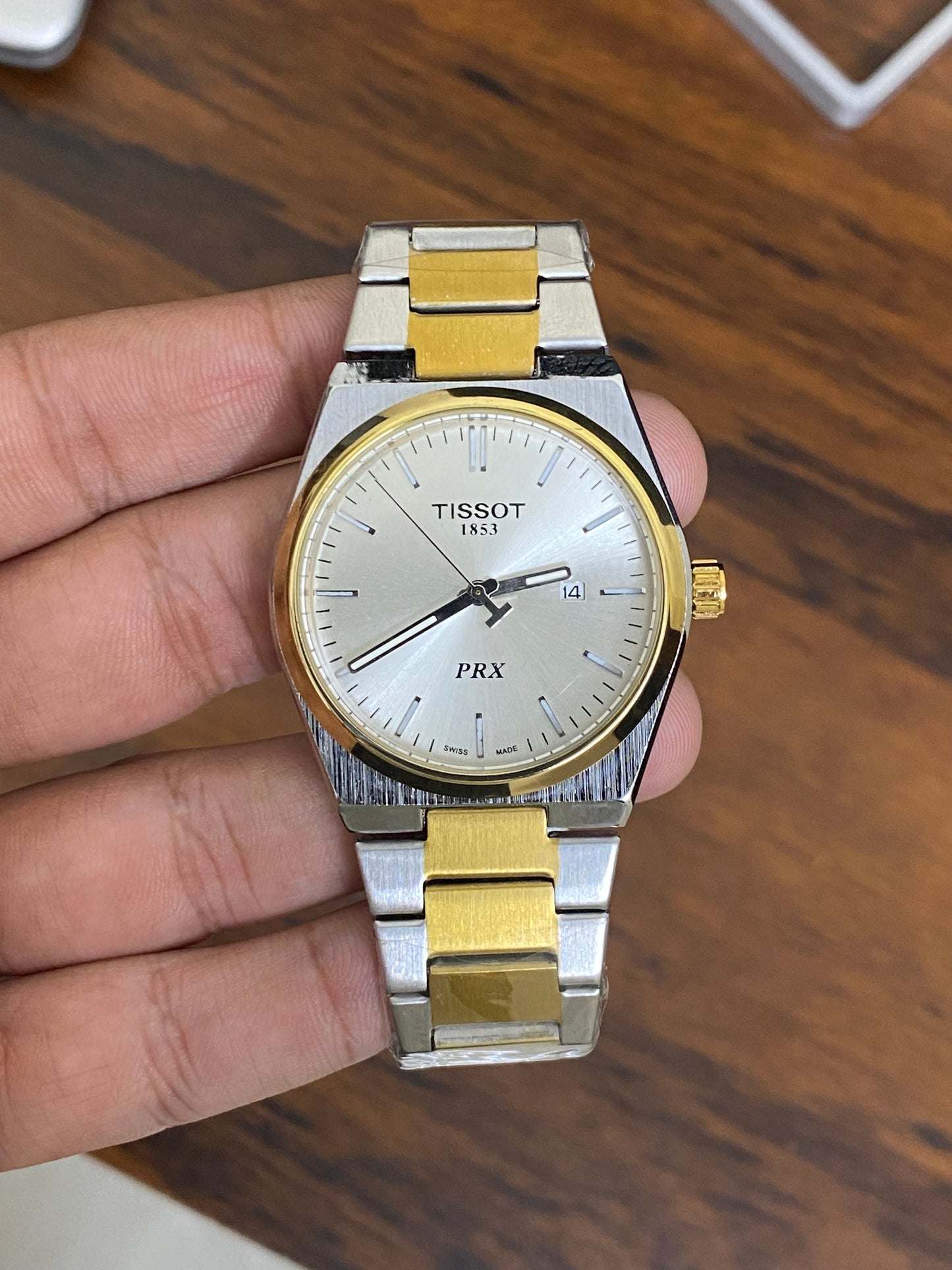 Tissot prx two tone