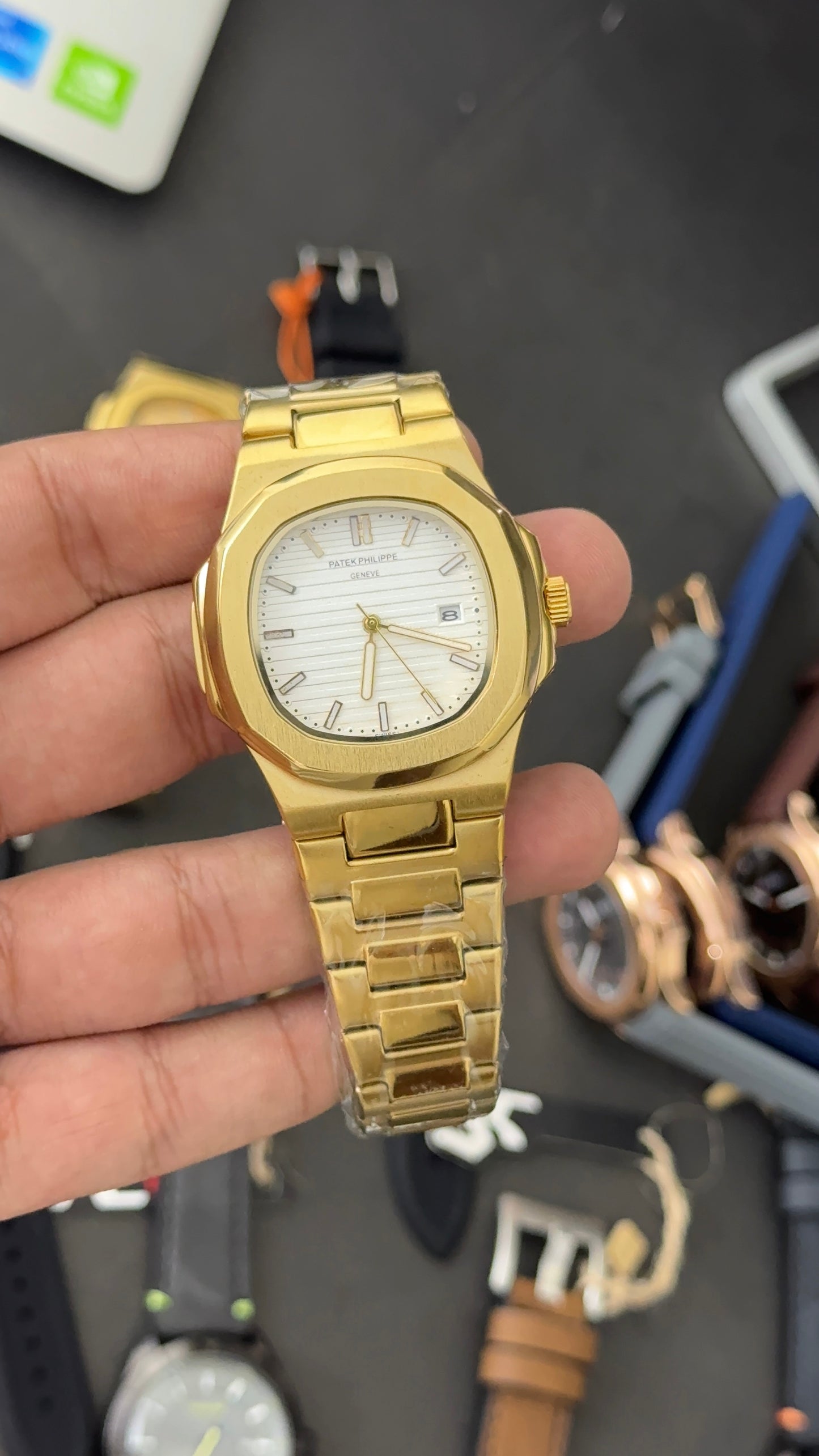 Pp | Gold Chain | White Dial
